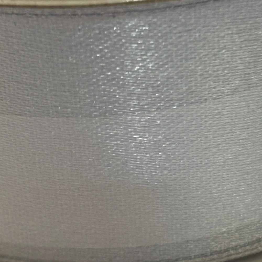 Silver Blue Ribbon Spools 30ft Ice Blue Satin Ribbon NWT